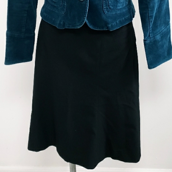 LOFT black full A-line office skirt, size 8, GUC - Picture 9 of 11